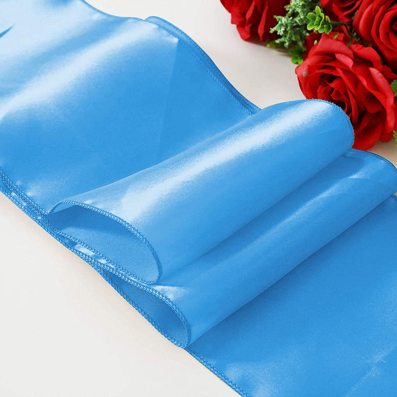 Obstal 50 PCS Satin Chair Sashes Bows for Wedding Reception- Universal Chair Cover Back Tie Supplies for Banquet, Party, Hotel Event Decorations - Image 3